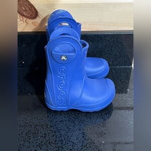 Crocs Rainboots Unlined Blue Toddler Size 6